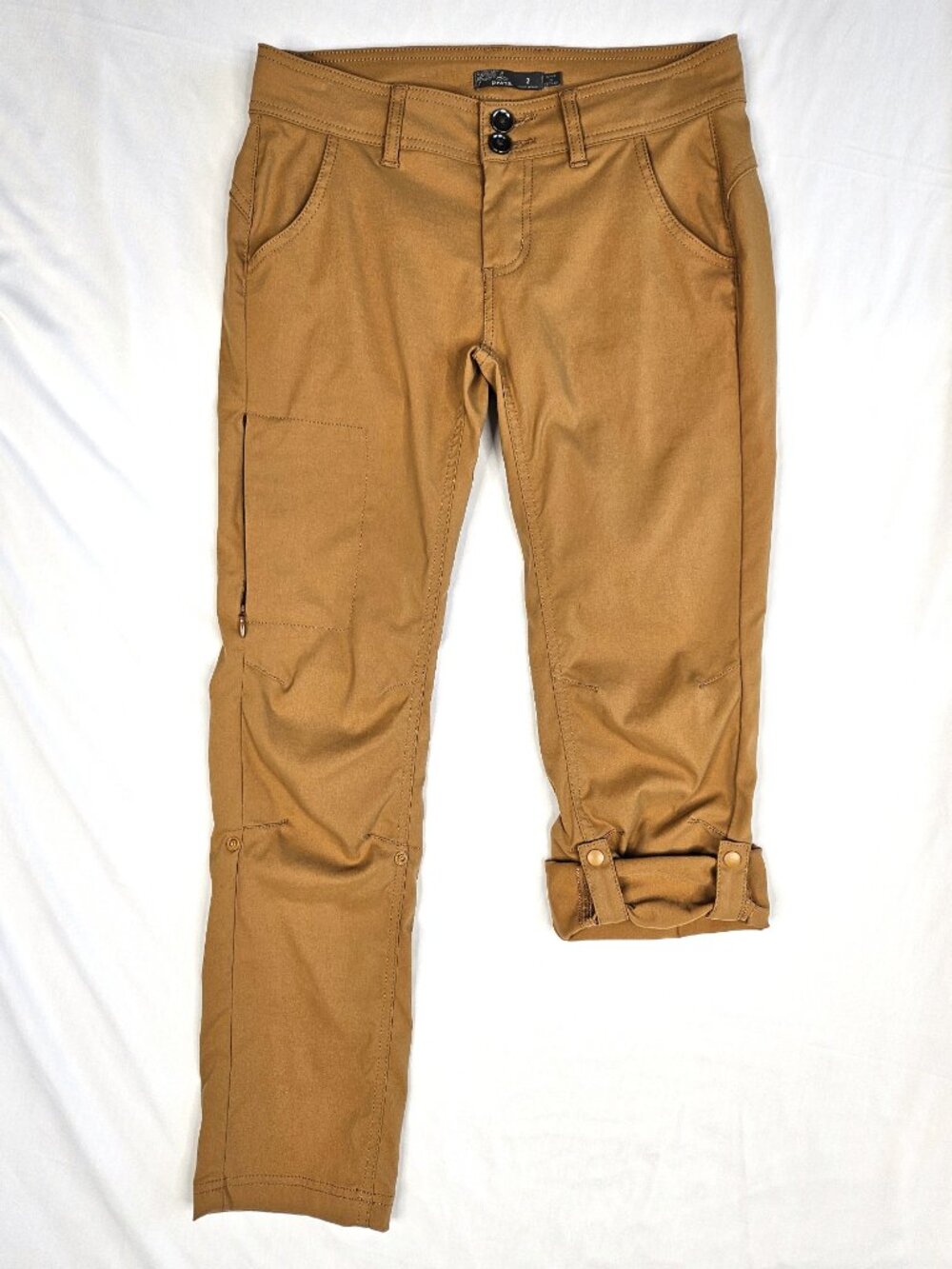 prAna | Convertible Hiking Pants Roll Up | Mustard Gold | 2 Short